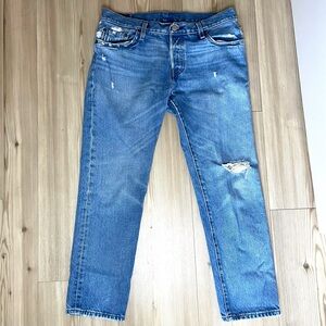 Levi's distressed 501 medium wash size 29